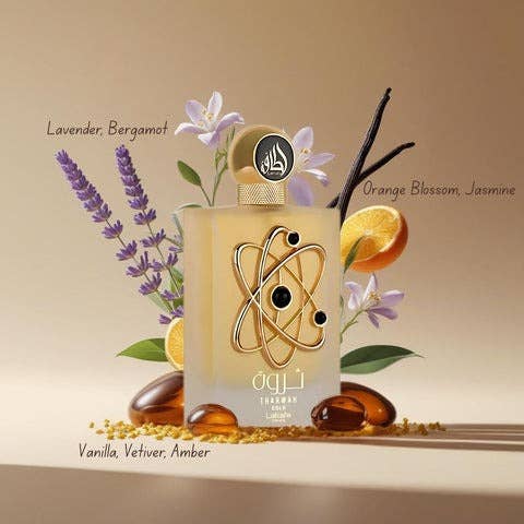 Geschenkset Tharwah Gold 3-teilig - LATTAFA P 100ml + 200ml + 20ml