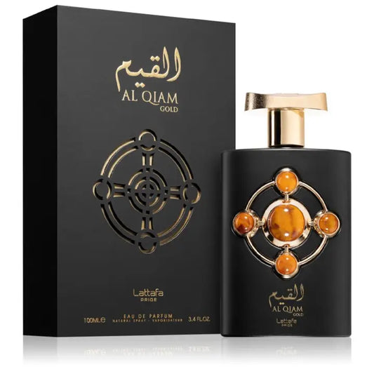 Lattafa Pride Al Qiam Gold Geschenkset – 100 ml + 20 ml + Körperspray 200 ml Unisex