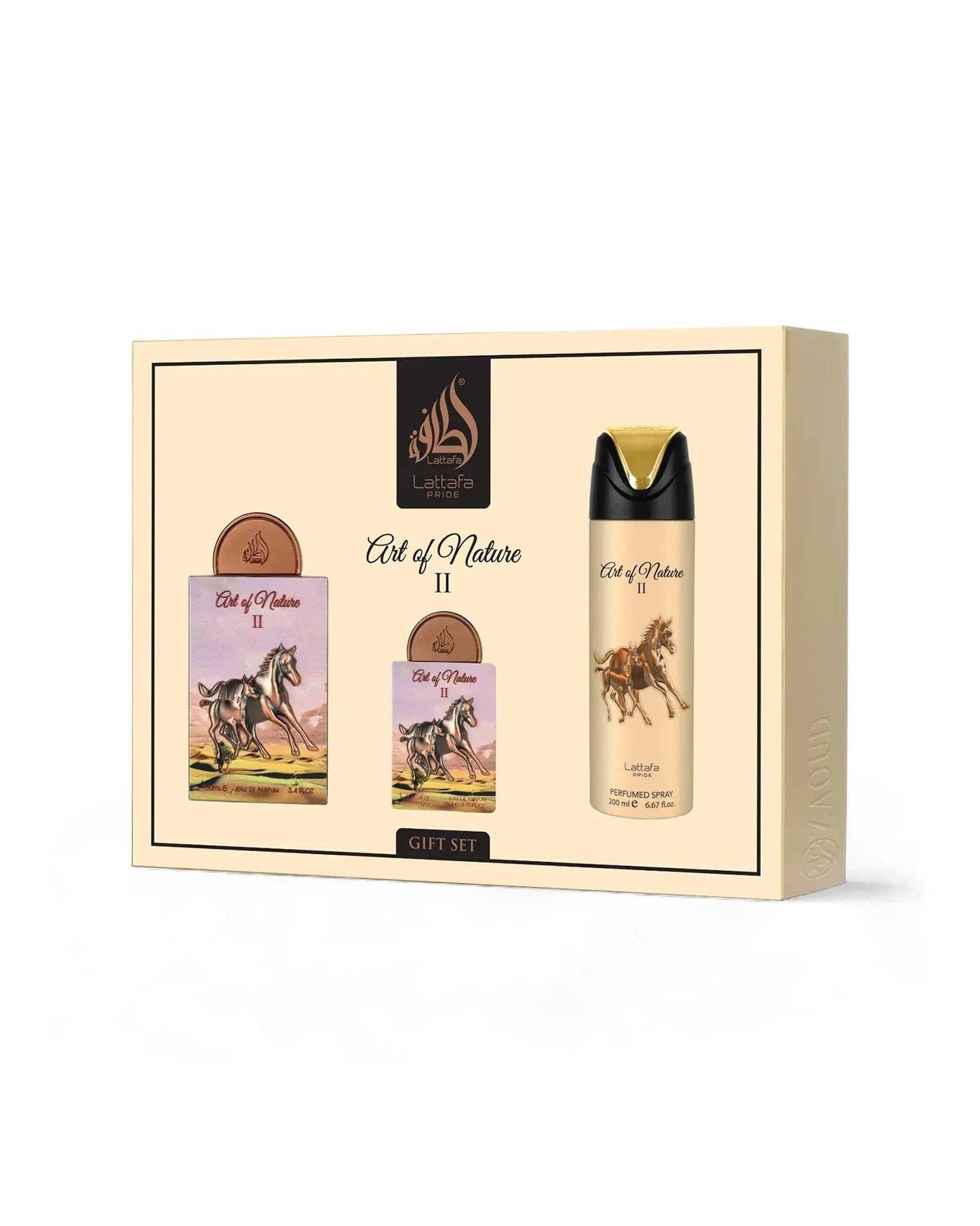 Geschenkset Kunst der Natur II 3 Stück LATTAFA P 100ml + 200ml + 20ml