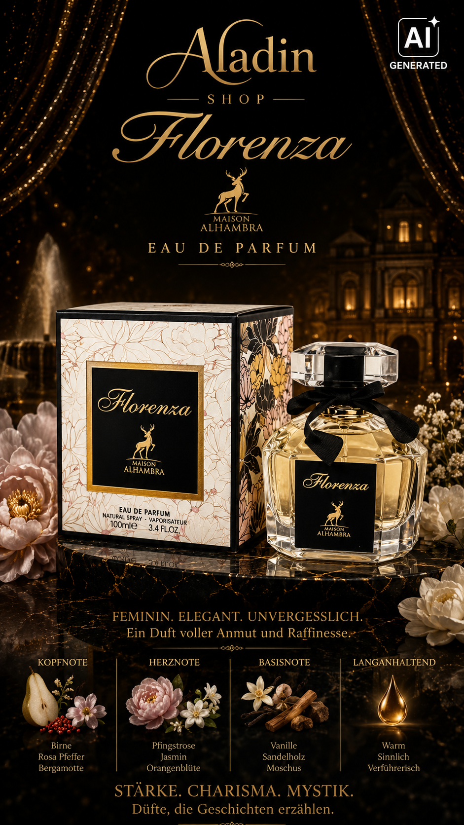 Maison Alhambra Florenza Eau de Parfum – 100 ml Damen