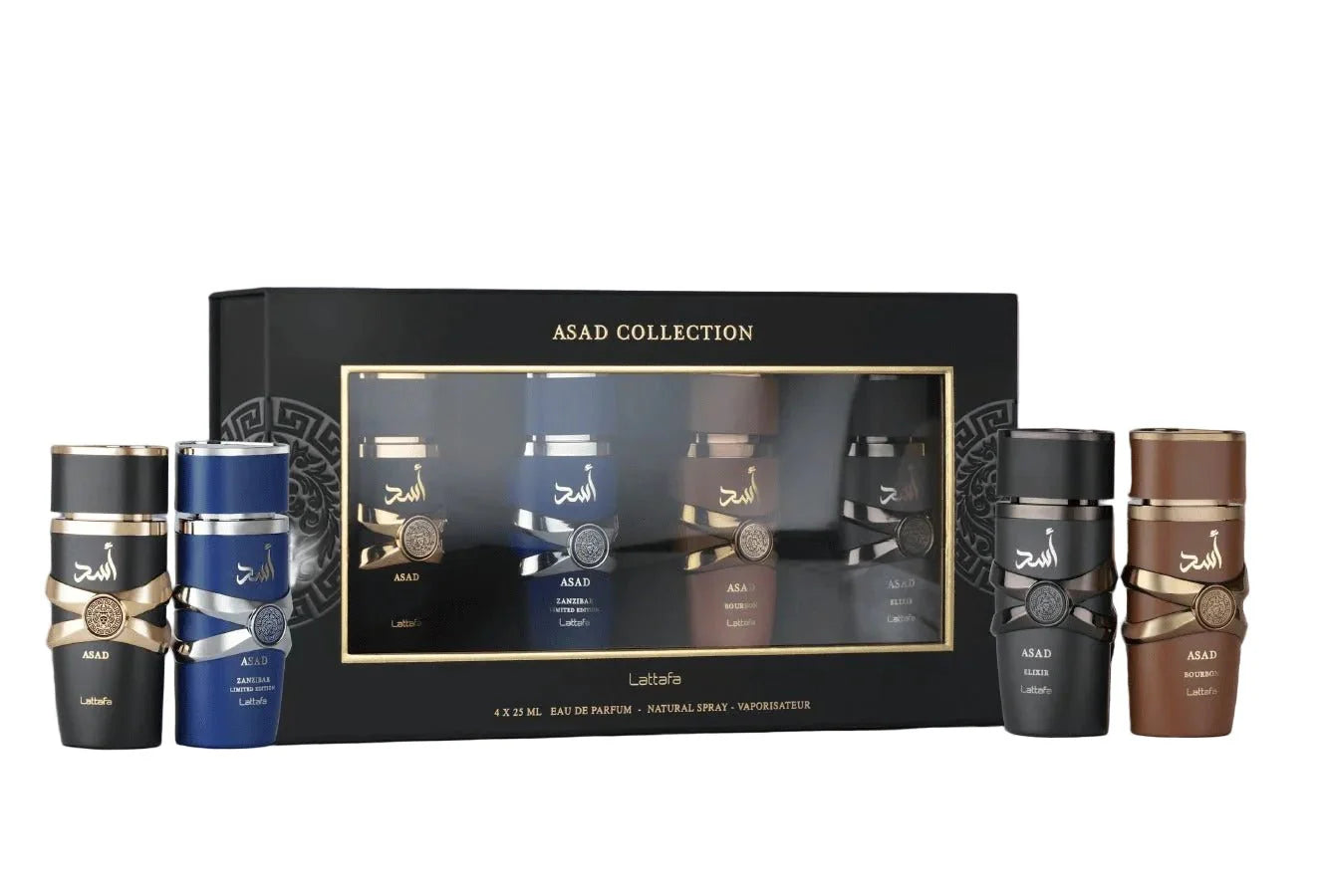 Lattafa Asad Collection – Eau de Parfum Set (4 x 25 ml, Unisex)