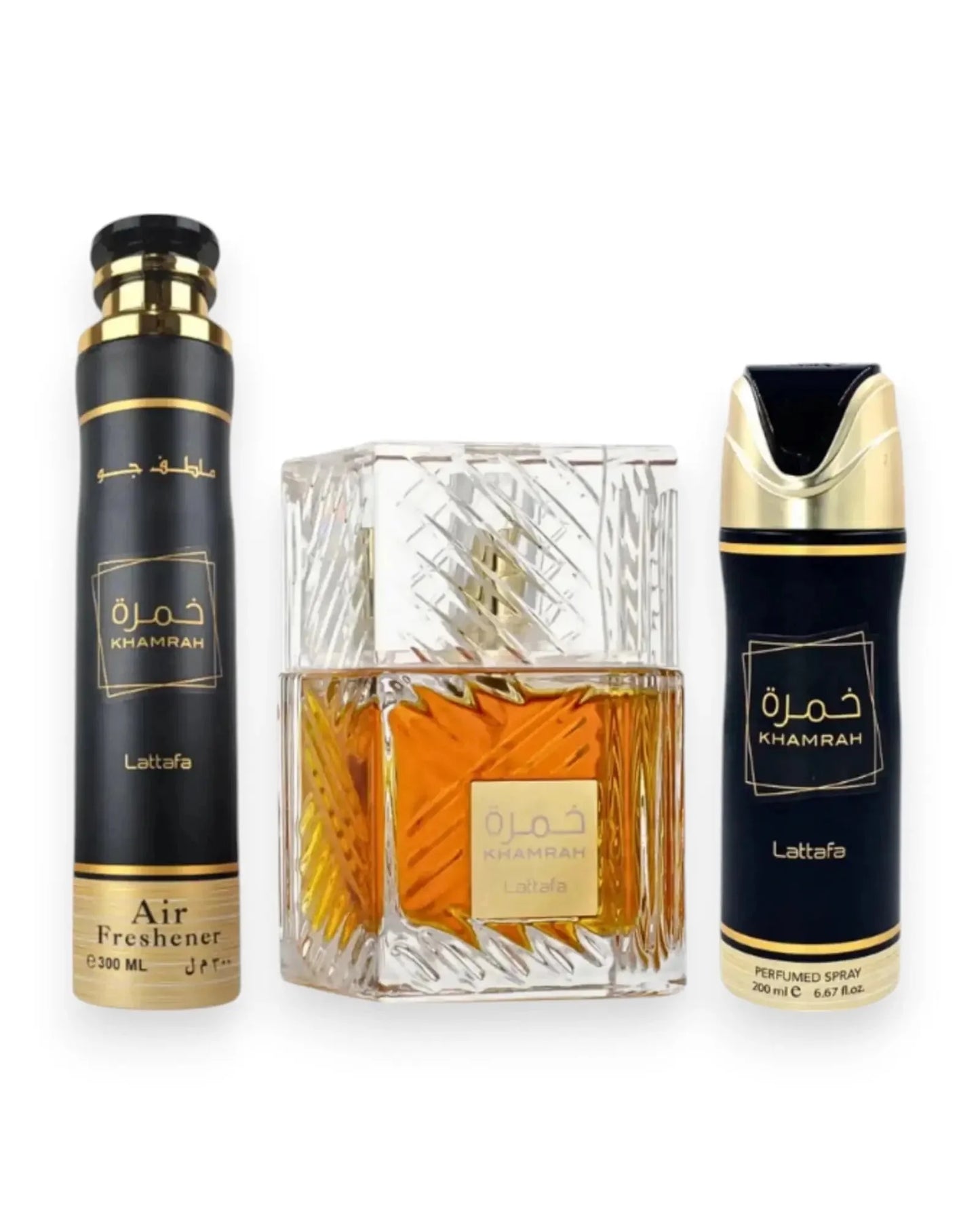 Lattafa Khamrah Geschenkset – 3-teilig