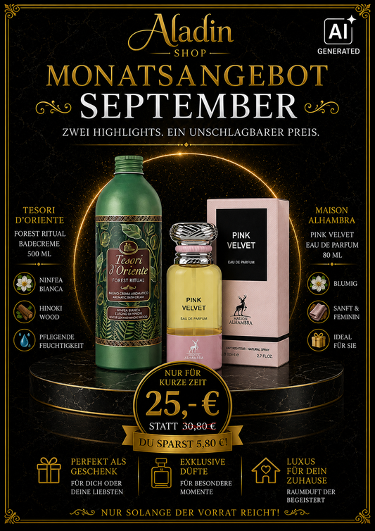 Monatsangebot September 2026 Pink Velvet & Forest Ritual
