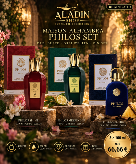 Maison Alhambra Philos 3er Set, 3 × 100 ml Unisex, Damen