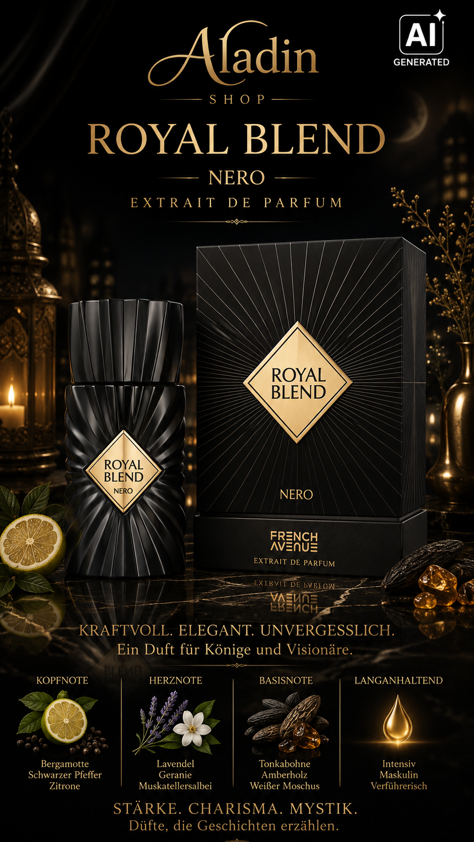 French Avenue Royal Blend Nero Extrait de Parfum 100 ml