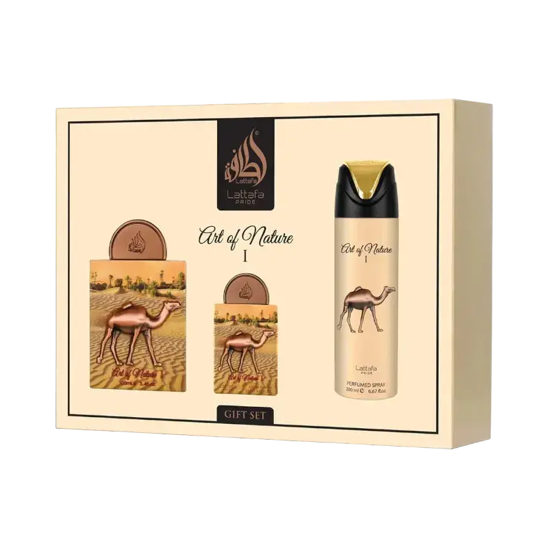 Geschenkset Art of Nature I 3 Stück LATTAFA P 100 ml + 200 ml + 20 ml
