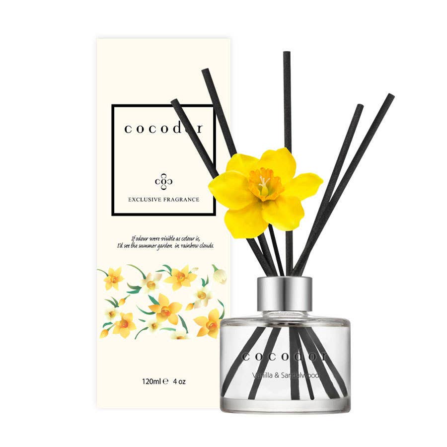 Cocodor Narzissen-Diffusor 120 ml mit Vanille & Sandelholz