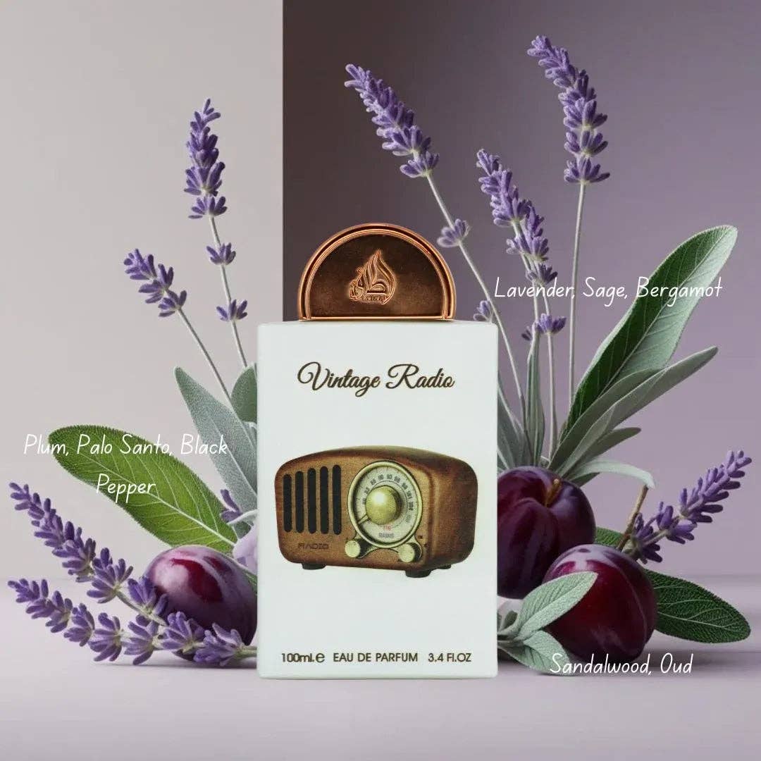 Geschenkset Vintage Radio 3-teilig - LATTAFA P 100ml + 200ml + 20ml