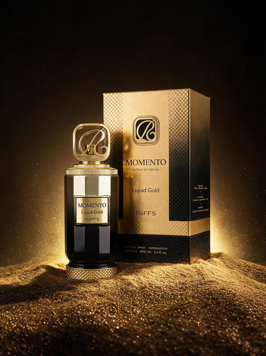 Riiffs Momento Liquid Gold – 100 ml Extrait de Parfum Unisex
